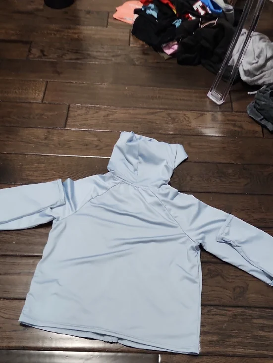 refuge Dusty Blue Athletic Hoodie - Picture 2 of 3